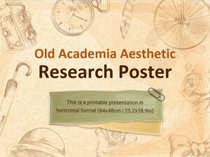 Old Academia Aesthetic Research Poster