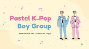 Pastel K-Pop Boy Group