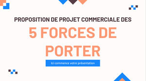 Proposta di progetto commerciale delle 5 forze di Porter