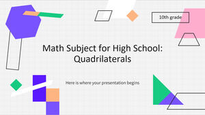 Sujet de mathématiques pour le lycée - 10e année : Quadrilatères