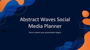 Planejador de mídia social Abstract Waves