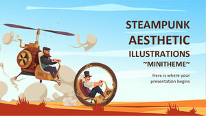 Steampunk-Ästhetische Illustrationen Minitheme