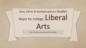 Studii zonale, etnice și multidisciplinare Major pentru colegiu: Arte liberale