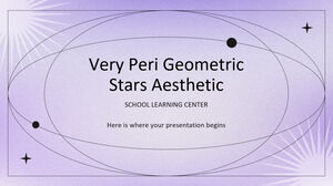 Very Peri Geometric Stars Centro di apprendimento scolastico estetico