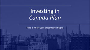 Plan „In Kanada investieren“.