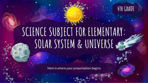 Matière scientifique pour l'élémentaire - 4e année : système solaire et univers