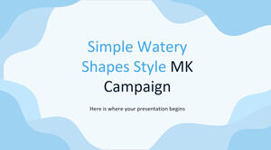 Campaña MK de estilo de formas acuosas simples