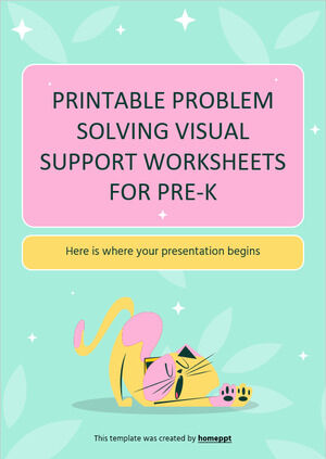 Lembar Kerja Dukungan Visual Pemecahan Masalah yang Dapat Dicetak untuk Pra-K