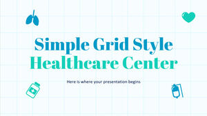 Centro de saúde estilo grade simples
