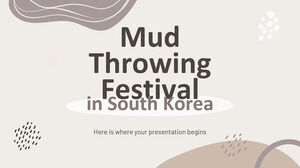 Festival de lanzamiento de barro en Corea del Sur