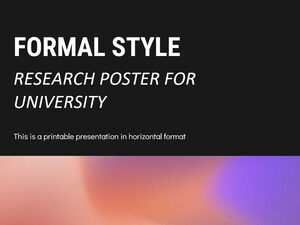 Poster de cercetare în stil formal pentru universitate