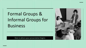 Grupos formais e grupos informais para negócios