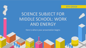 중학교 과학 과목 - 8학년: 일과 에너지