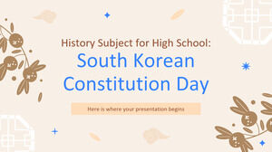 Matéria de História para o Ensino Médio: Dia da Constituição da Coreia do Sul