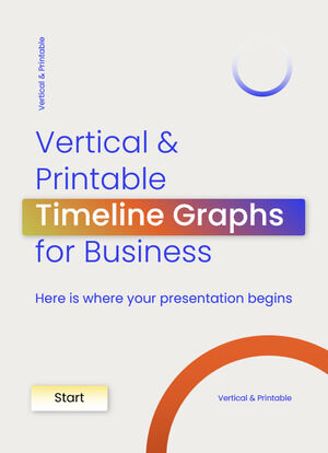 Gráficos de línea de tiempo verticales e imprimibles para empresas