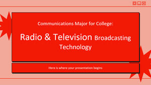 大学のコミュニケーション専攻: ラジオおよびテレビ放送技術