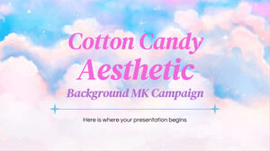 แคมเปญ MK พื้นหลังที่สวยงามของ Cotton Candy