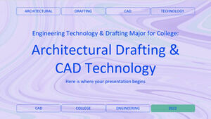 เทคโนโลยีวิศวกรรมและการร่างวิชาเอกสำหรับวิทยาลัย: การร่างสถาปัตยกรรมและเทคโนโลยี CAD