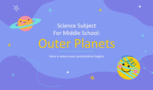 Materia di scienze per la scuola media: pianeti esterni