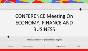경제, 금융 및 비즈니스에 대한 회의