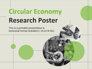 Poster di ricerca sull'economia circolare