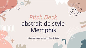Soyut Memphis Stili Pitch Deck