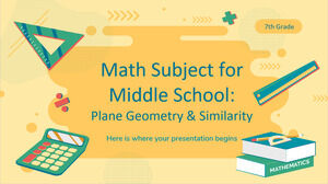 Materia di matematica per la scuola media - 7th Grade: Plane Geometry & Similarity