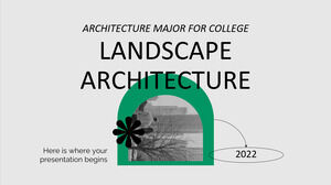 Jurusan Arsitektur untuk Perguruan Tinggi: Arsitektur Lansekap