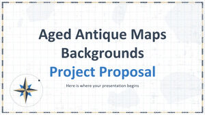 古いアンティーク地図の背景プロジェクトの提案