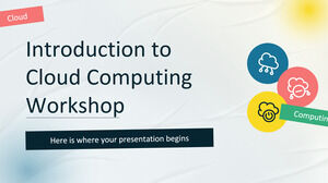 Atelier d'introduction au cloud computing