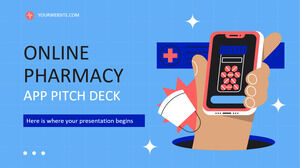 Application de pharmacie en ligne Pitch Deck Business