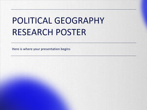Forschungsplakat zur politischen Geographie