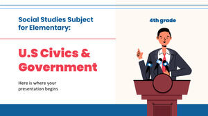 Matéria de Estudos Sociais para o Elementary - 4ª série: US Civics & Government