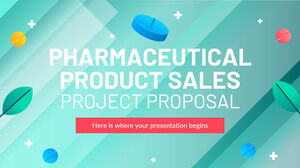 Pharmaceutical Product Sales Project Proposal