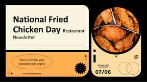 Национальный день жареной курицы - Информационный бюллетень ресторана