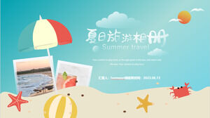 Summer Tourism Album Tourism Project Promotion PowerPoint Template