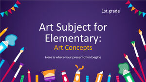 Disciplina de artă pentru elementar - clasa I: Concepte de artă