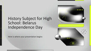 Subjek Sejarah untuk Sekolah Menengah: Hari Kemerdekaan Belarusia