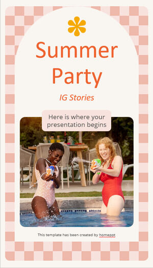 قصص IG الصيفية للحفلات