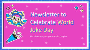 Buletin informativ pentru a sărbători Ziua Mondială a Glumelor