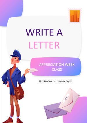 Escreva uma carta Aula da Semana de Apreciação