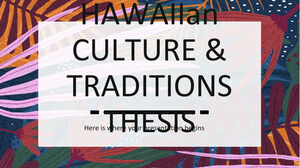 Hawaiian Culture & Traditions Thesis