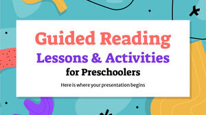 Lecții de lectură ghidată și activități pentru preșcolari