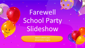 Presentación de diapositivas de la fiesta escolar de despedida