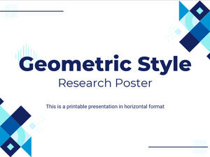 Geometric Style Research Poster