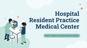Centro médico de práctica de residentes del hospital