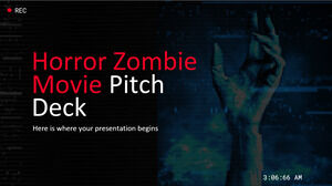 Horror Zombie Movie Pitch Deck
