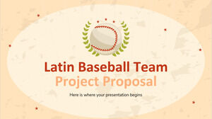 Propunere de proiect pentru echipa de baseball latin