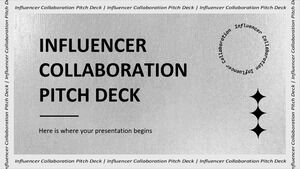 Pitch Deck de colaboración de influencers