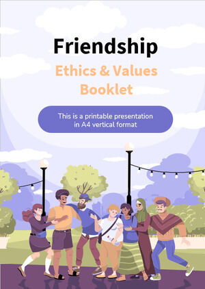 Broschüre zu Ethik und Werten der Freundschaft